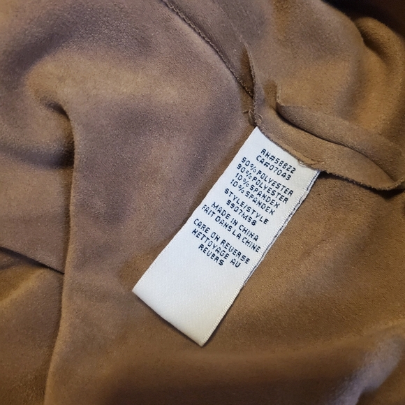 MAX STUDIO Boho-Chic 70s Cut-out Flare Sleeve V-neck Faux Suede Festival Dress - Picture 11 of 14